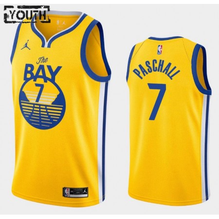 Maillot Basket Golden State Warriors Eric Paschall 7 2020-21 Jordan Brand Statement Edition Swingman - Enfant